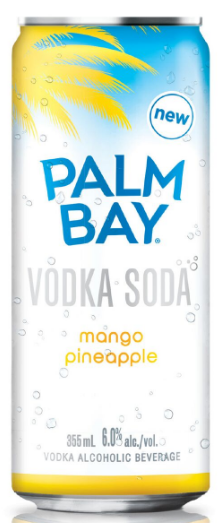 Palm Bay Mango Pineapple Vodka Soda : Liquor Depot; Edmonton