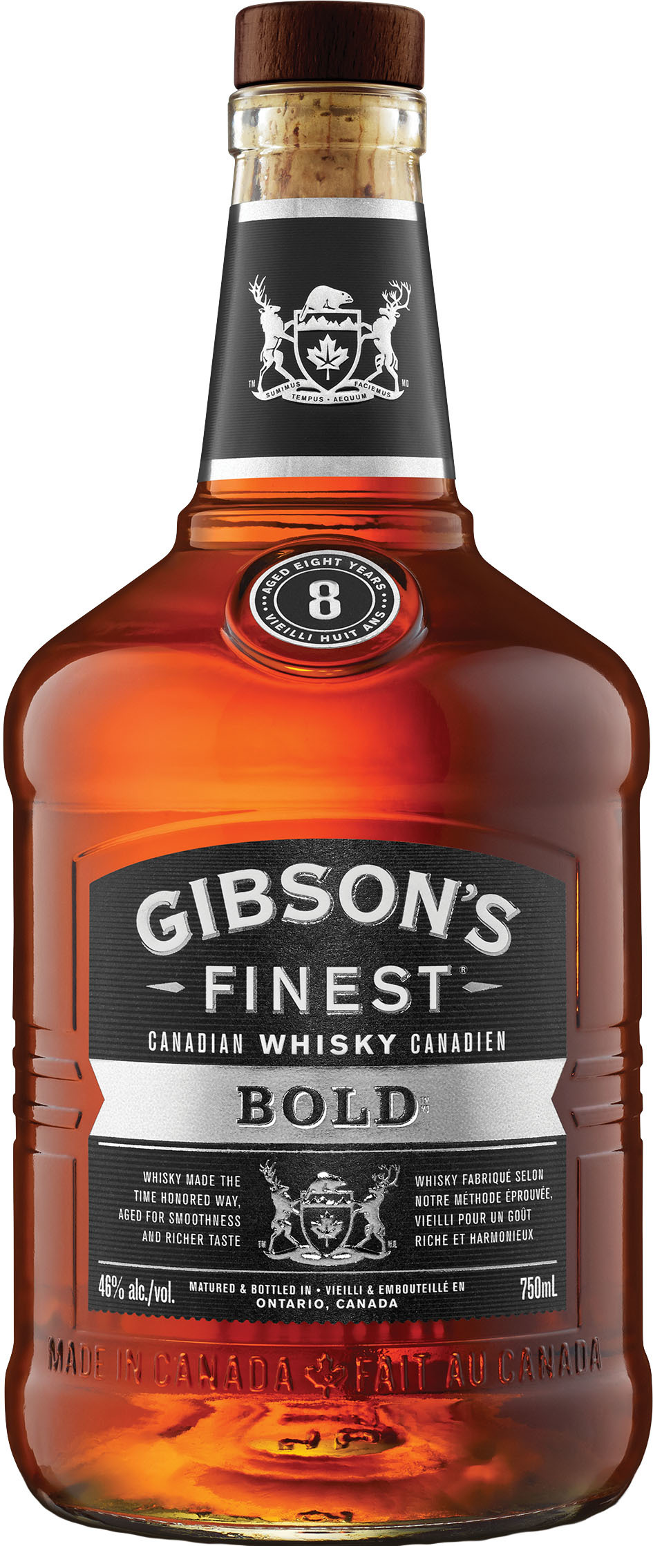 Gibson's Finest Bold Canadian Whisky 8 year old Liquor Depot; Edmonton