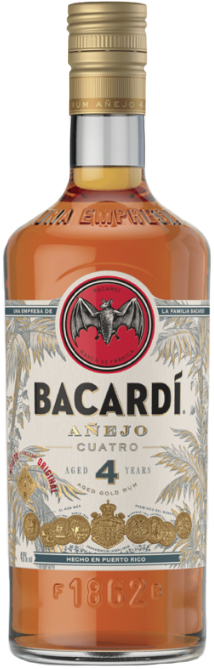 Bacardi Cuatro Anejo Rum 4 year old