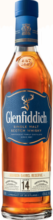Glenfiddich Bourbon Barrel Reserve Single Malt Scotch Whisky 14 year old