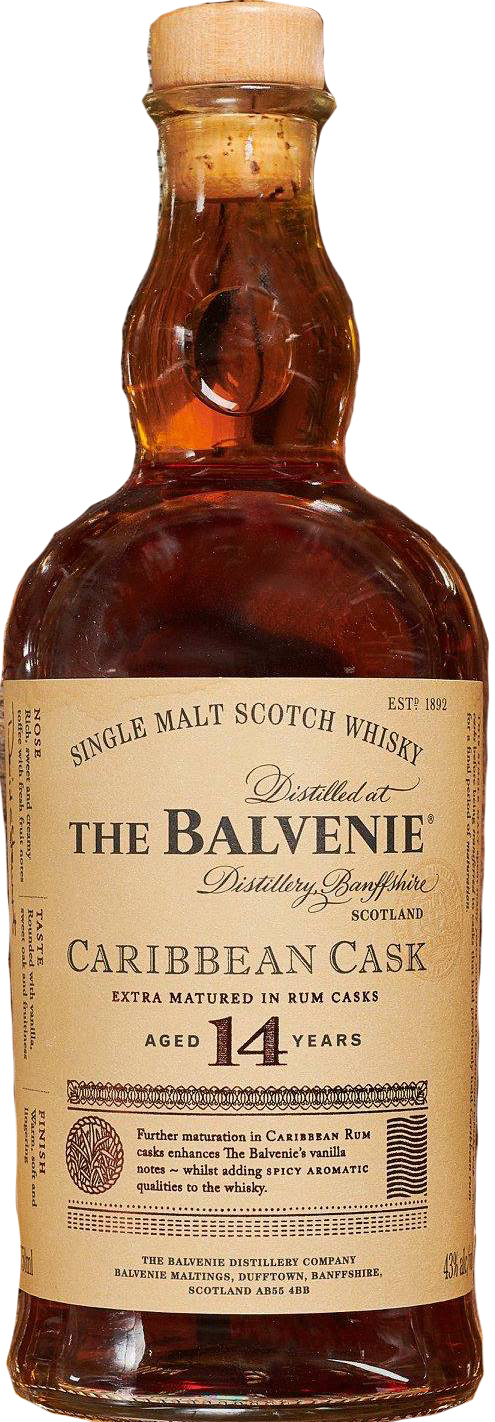 Balvenie Caribbean Cask Single Malt Scotch Whisky 14 year old