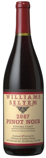 Williams Selyem Sonoma Coast Pinot Noir 2007