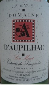 Domaine d'Aupilhac Coteaux du Languedoc