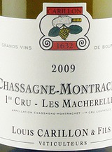 Domaine Louis Carillon Chassagne Montrachet Les Macherelles 2009