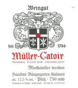 Müller-Catoir Haardter Burgergarten Muskateller Kabinett Trocken 2007