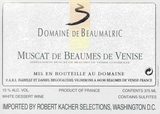 Domaine de Beaumalric Muscat de Beaumes de Venice 2004