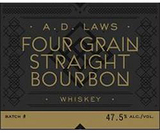 Laws Whiskey House A.D. Laws Four Grain Straight Bourbon Whiskey