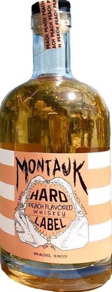 Montauk Hard Label Peach Whiskey Rye Brook Wine Spirit Shop