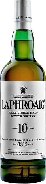 Laphroaig Islay Single Malt Scotch Whisky 10 year old