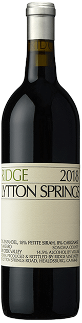 Ridge Vineyards Lytton Springs 2018