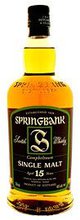 Springbank Campbeltown Single Malt Scotch Whisky 15 year old
